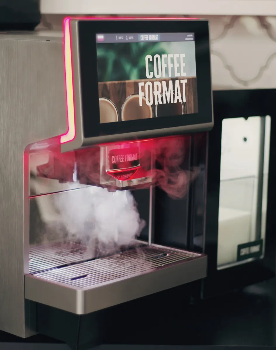 Spienianie mleka w ekspresie Coffee Format DUKE