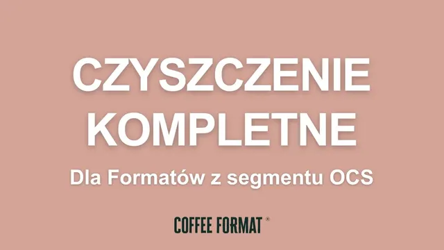 Pełne czyszczenie ekspresu biurowego